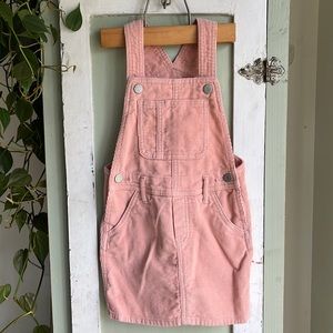 Corduroy overall dress
